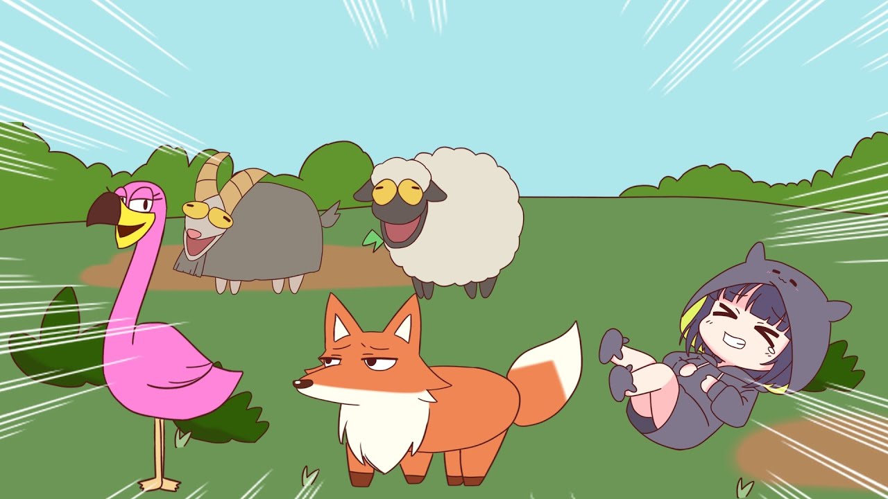 【手描き】絶対に笑ってしまうイナ動物園【にのまえいなにす／一伊那尓栖／Ninomae Ina'nis／ホロライブ／切り抜き動画】