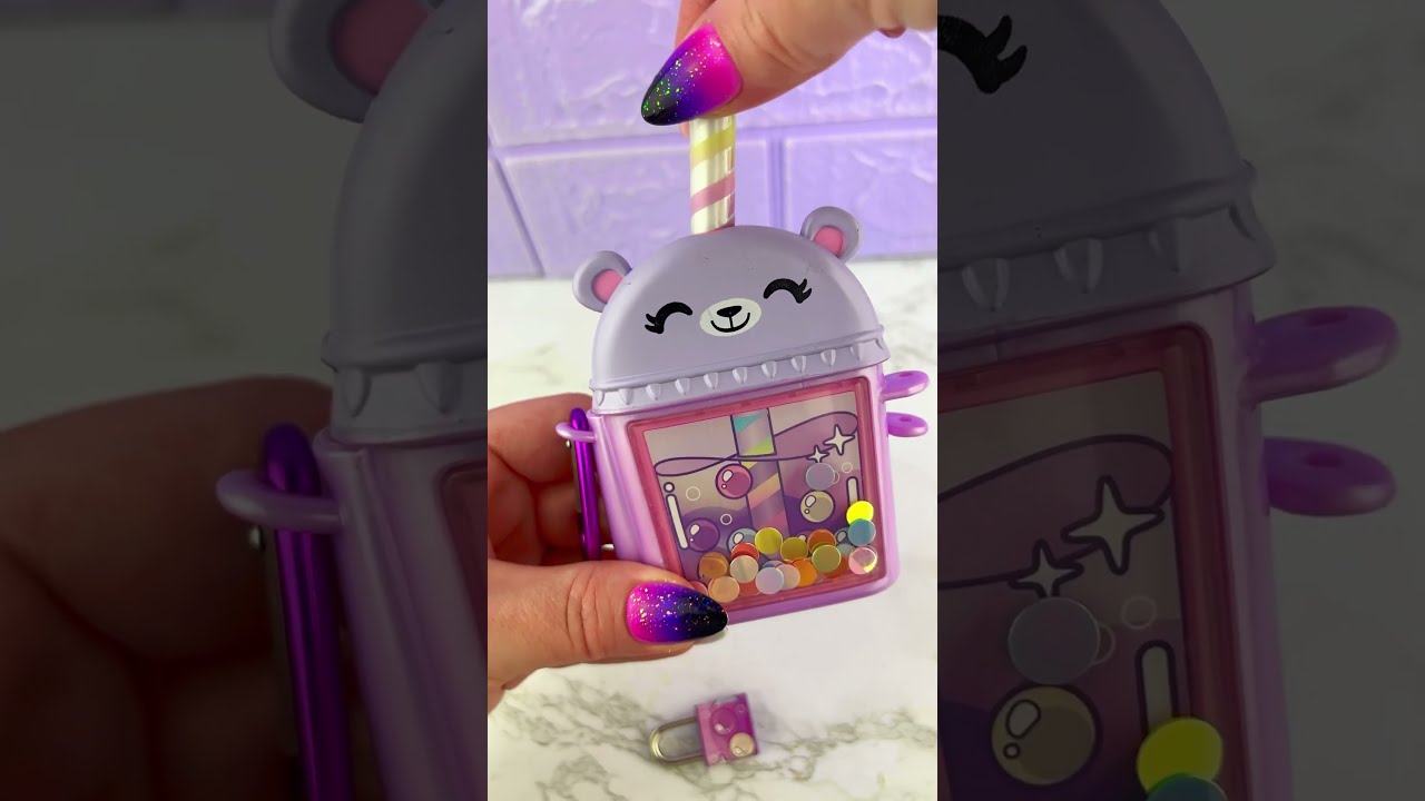 Real Littles Mini BOBA TEA Journal Opening Satisfying Video ASMR Shorts 