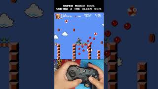 Super Mario Bros X Contra 3 The Alien Wars #retrogaming World 2-3 #mariobros
