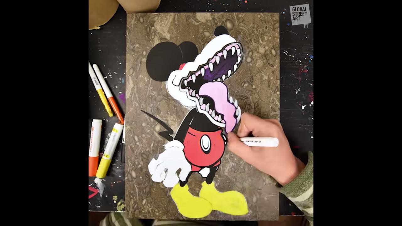 Acrylic paint markers on wood - Posca, Molotow, Liquitex, Pilot