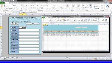 La mejor manera de crear un Formulario o Base de datos de Clientes con macros en Excel