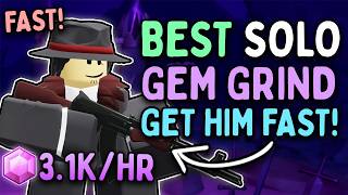 (3100/HR) BEST Solo Gem + XP Grind - Get Kingpin FAST! | Roblox Tower Defense Simulator