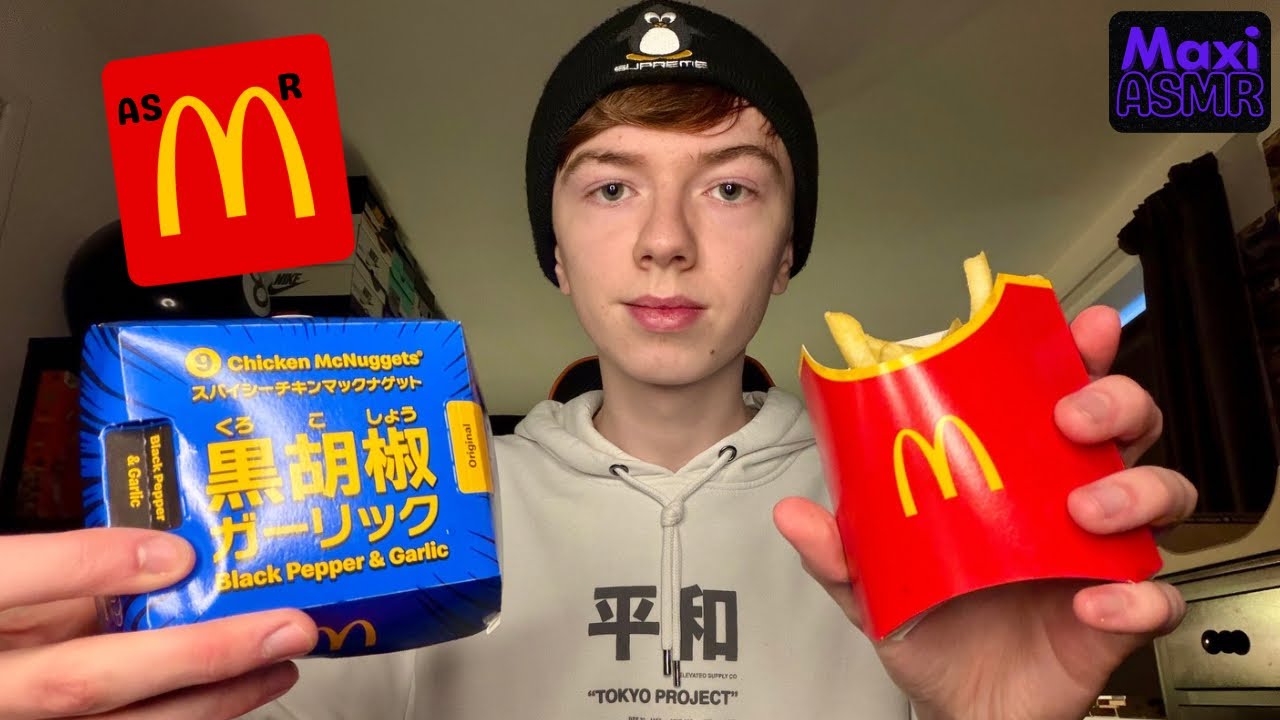 ASMR | McDonald’s World Menu Mukbang! (Еда + Шепчущий звук)