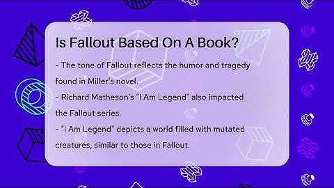 Is Fallout Based On A Book? - The SciFi Reel