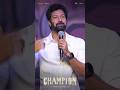 Actor Santhosh Prathap Speech | Champion Night in Vizag | Roshan | Anaswara Rajan | Swapna Cinema