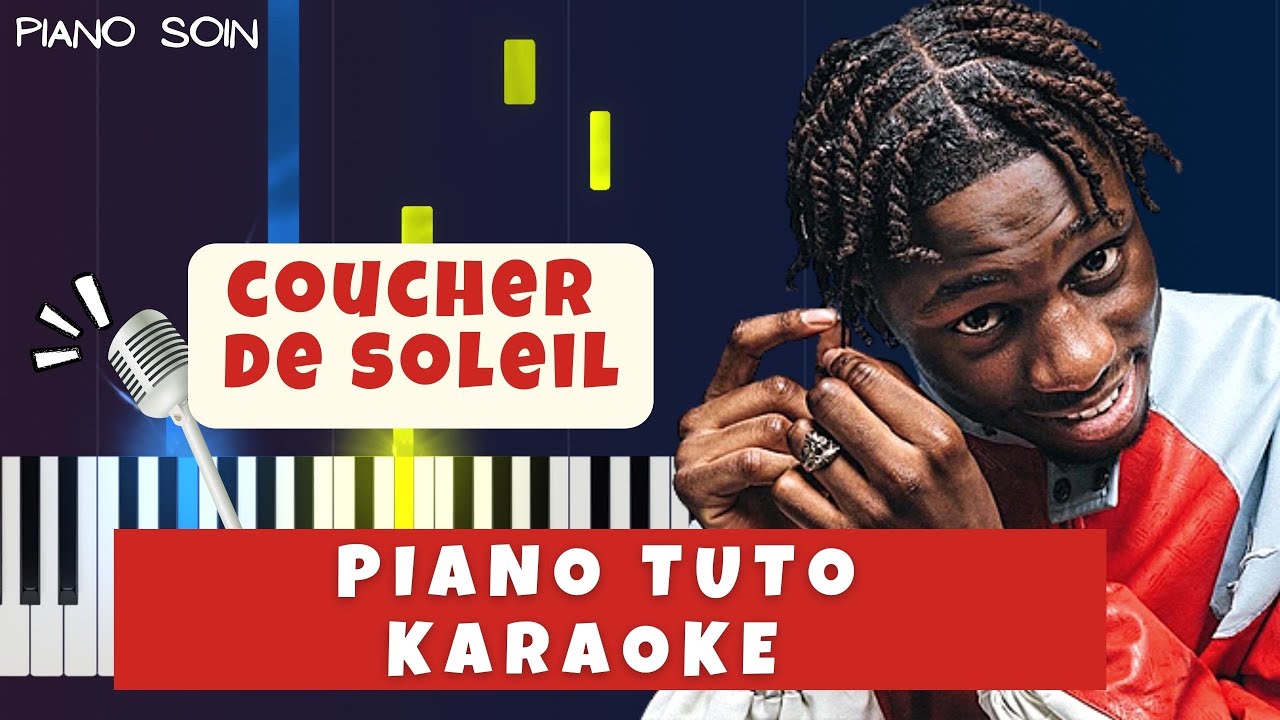 Tiakola Coucher de soleil (Piano fr Cover Tutoriel KARAOKE Paroles