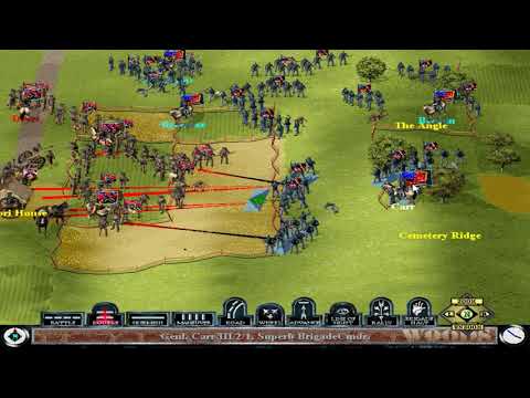 Sid Meier's Gettysburg! Playing as the Union Random Scenario
