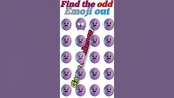 Memory Test  || Find The Odd Emoji Out || Emoji Puzzle Quiz  || part 19 ||  #quiztime #shorts