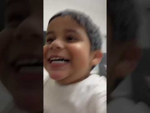 My toddler's reaction when I see him after a few nights away