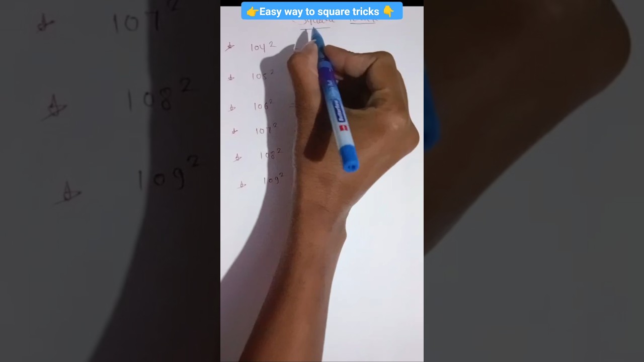 👉👉Easy way to learn square tricks