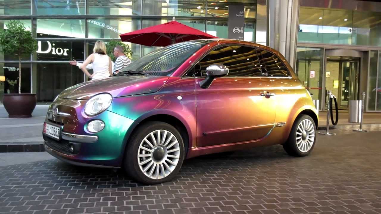 Fiat 500 effect paintjob - YouTube