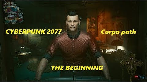 Cyberpunk 2077 The Beginning of CORPO life path (Intro , character customization and corpo play)