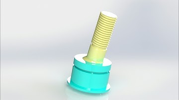 BALL JOINT 3D MODEL IN SOLIDWORKS/ MOTION STUDY OF BALL JOINT / For CAR KNUCKLE @Knowledge_Centre_03