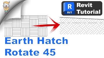 How to Revit Hatch Earth Rotating 45 Pattern
