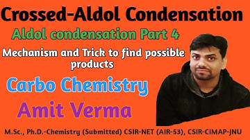 Crossed Aldol Condensation|Aldol Reaction|Named reaction|Part 4|IIT-JAM|JEE|NEET|BSc|MSc|NET|GATE|
