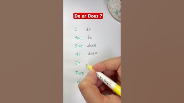 Do or Does ? English Grammar