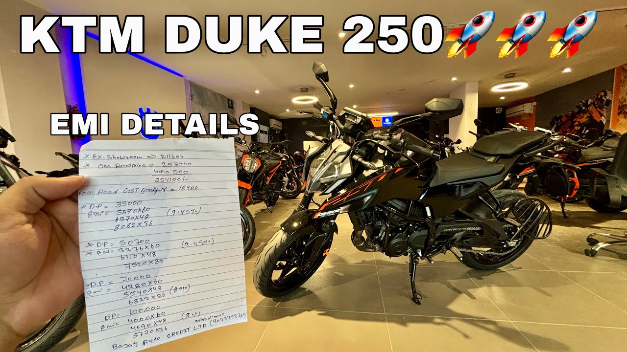 All New KTM Duke 250 EMI and Downpayment 