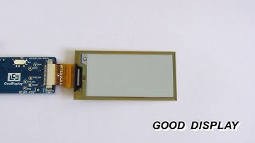 2.13 inch flexible partial refresh/fast update/no flicker update e-paper display from Good Display