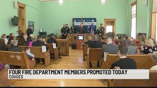 Four fire department members promoted in Cohoes