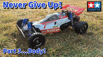 Tamiya Madcap Build Part 3 (Kit# 58082) - Painting the Body and Decals are on! Best Looking Tamiya?
