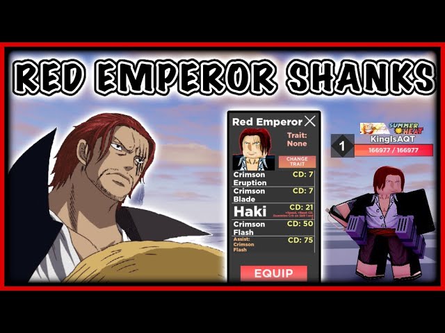 Red Emperor (Shanks), Roblox Anime Dimensions Wiki