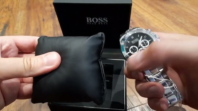 Hugo Boss Hero Blue Plated Stainless Steel Men's Watch 1513758 (Unboxing)  @UnboxWatches - YouTube