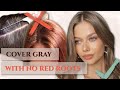 The secret to gray coverage with no brassy red roots