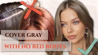 The Secret To Gray Coverage With No Brassy Red Roots