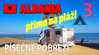 #3 ALBANIA sandy coast 🏖 we camp right on the beach