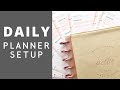 DAILY PLANNER SETUP | Setting Up My New Work Planner