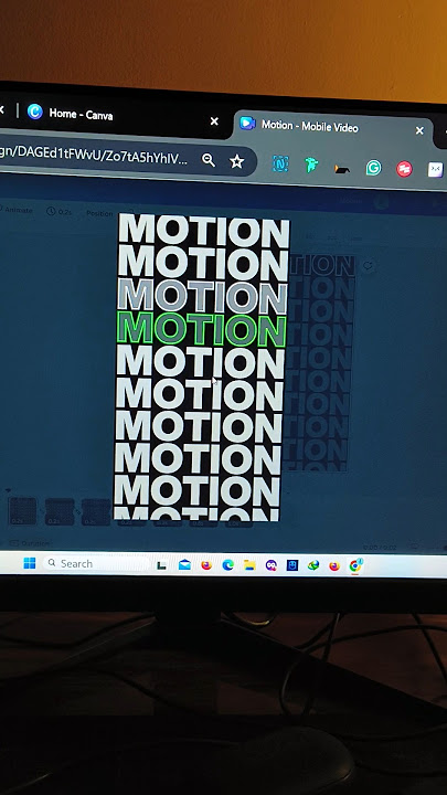Create amazing Motion Graphics in Canva #canva
