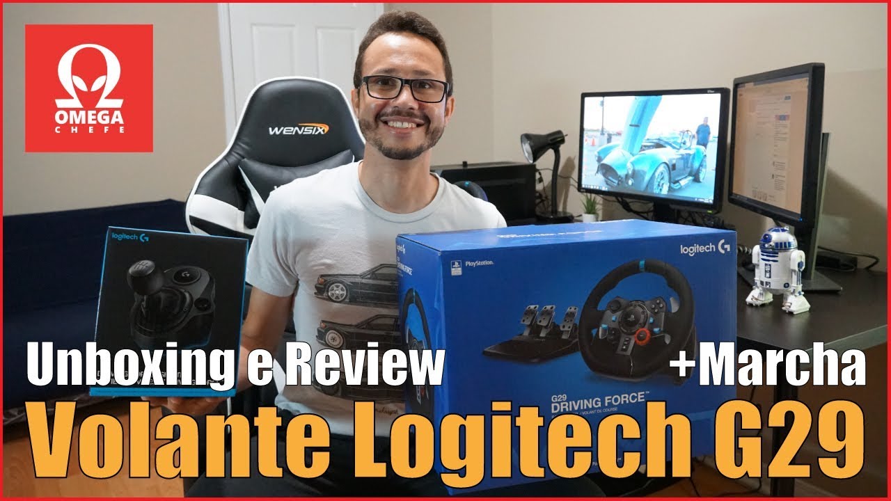 VOLANTE LOGITECH G29 - UNBOXING E PRIMEIRAS IMPRESSÕES 