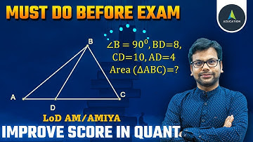 A Quick Concept of Right Angle Triangle with Cevian | Important Geometry for CAT 2021 | Last 60 Days