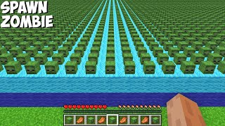 What if you SPAWN BILLION ZOMBIES AT THE SAME TIME in Minecraft ! BIGGEST ZOMBIE ARMY !