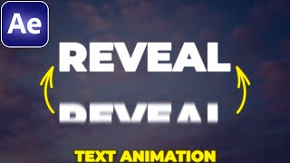 Text Reveal Animation in After Effects | Sliding Text Animation