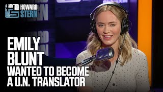 Emily Blunt Wanted to Be a U.N. Translator