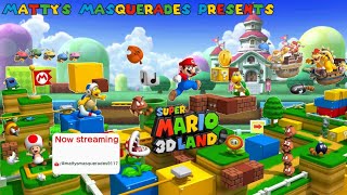 Matty Plays Super Mario 3D Land Part 1: Snickerstream  Test!