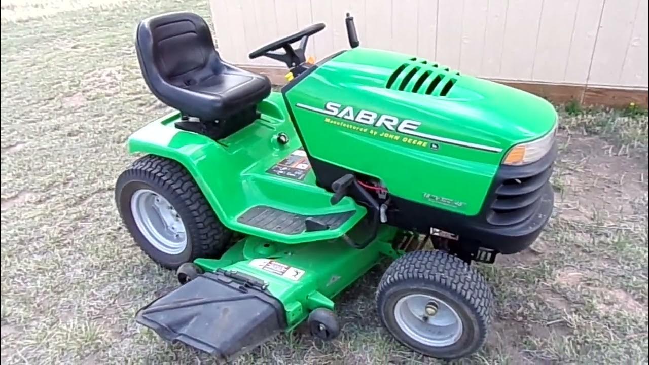 Sabre lawn tractor. (John Deere lawn tractor). YouTube