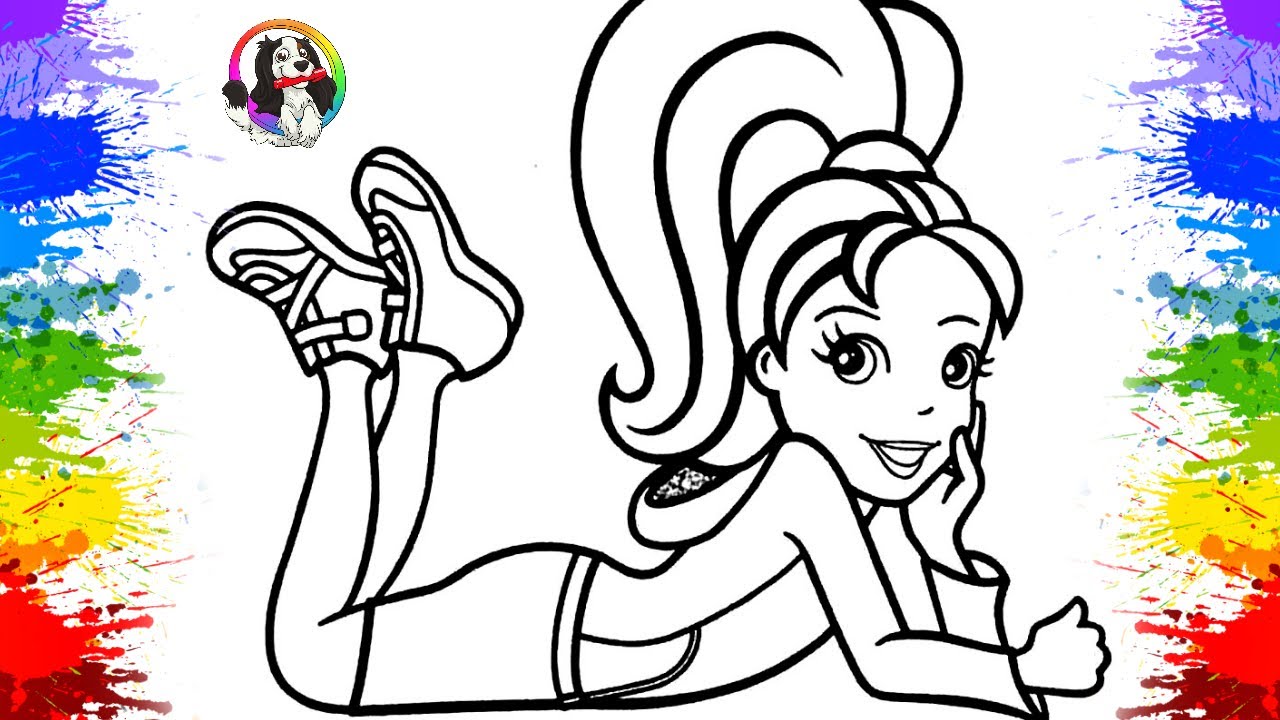 Desenholandia Colorindo Desenho da boneca Barbie Girl Cartoon, Barbie Doll  Fun Videos