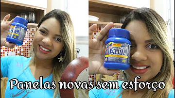 Como limpar panela colorida encardida por fora?
