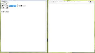 Yadda ake rubuterTitle in HTML page