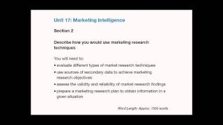 Unit 17 Marketing Intelligence Assignment.mov