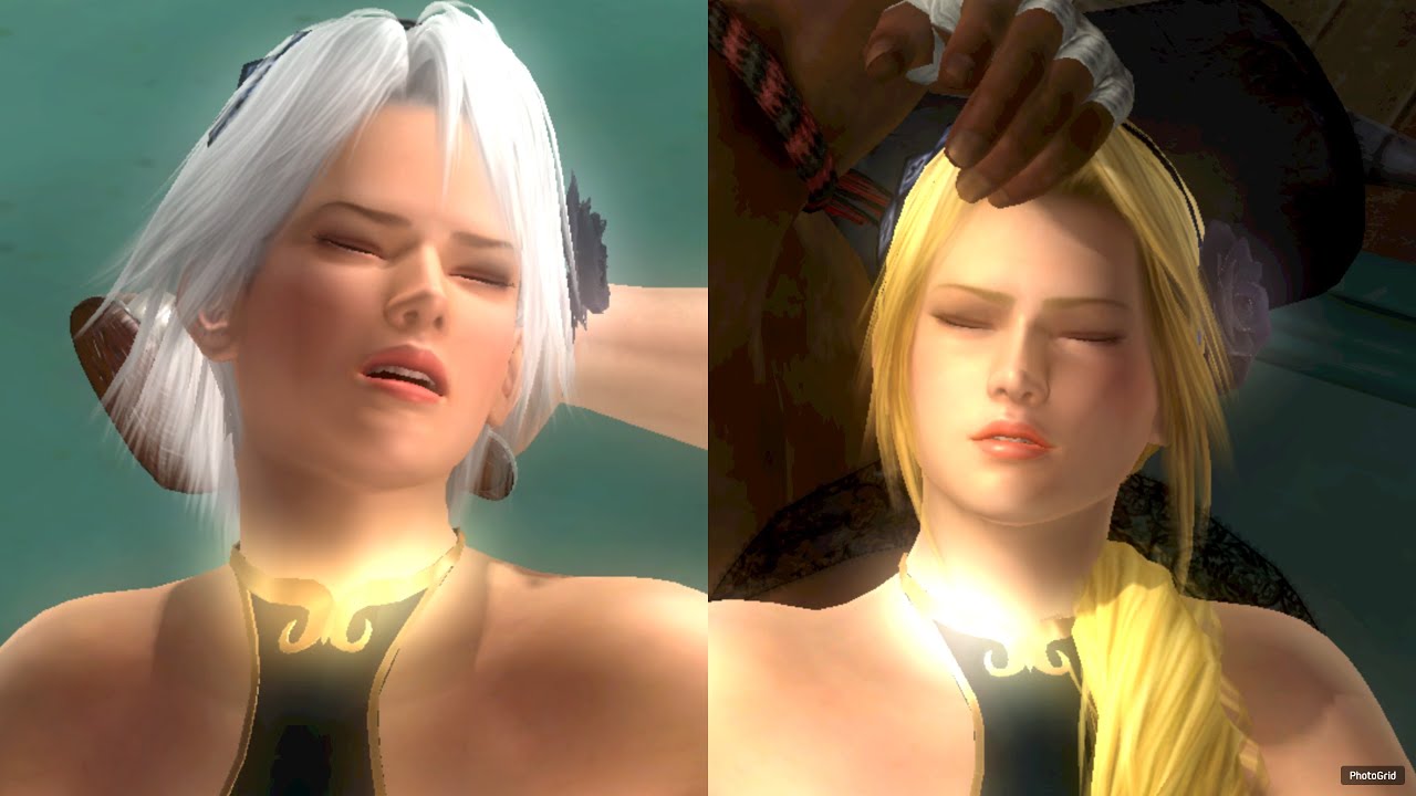 DOA CHRISTIE and HELENA Chinese swimsuit Belly Kick Ryona by SARAH and ZACK (リョナ)