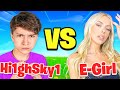 FaZe H1ghSky1 VS World's BEST E-Girl (Fortnite 1v1)