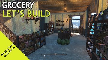 Fallout 4 Western Town Settlement Build | Nordhagen Beach | Let’s Build The Grocery