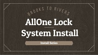 AllOne Lock Install