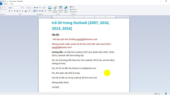 Auto reply on outlook 2010 hướng dẫn