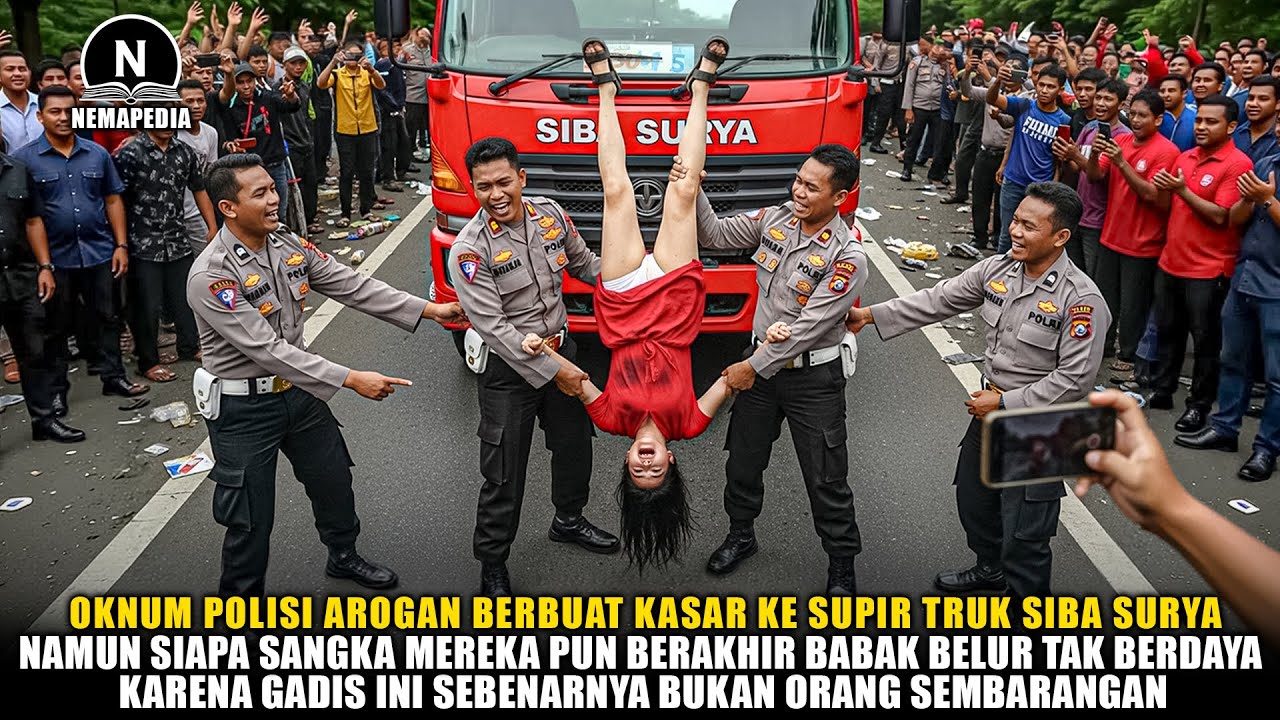 OKNUM POLISI AROGAN PERMALUKAN SUPIR TRUK SIBA SURYA DI DEPAN UMUM‼️TERNYATA GADIS INI SEBENARNYA...