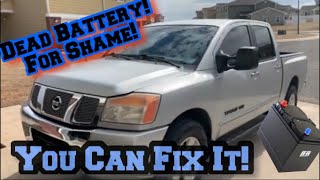 Nissan Titan Armada Infiniti QX56 No Start Dead Battery Replacement