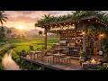 Peaceful Countryside Coffee & Jazz ☕ Soft Instrumental Playlist for Deep Relaxation